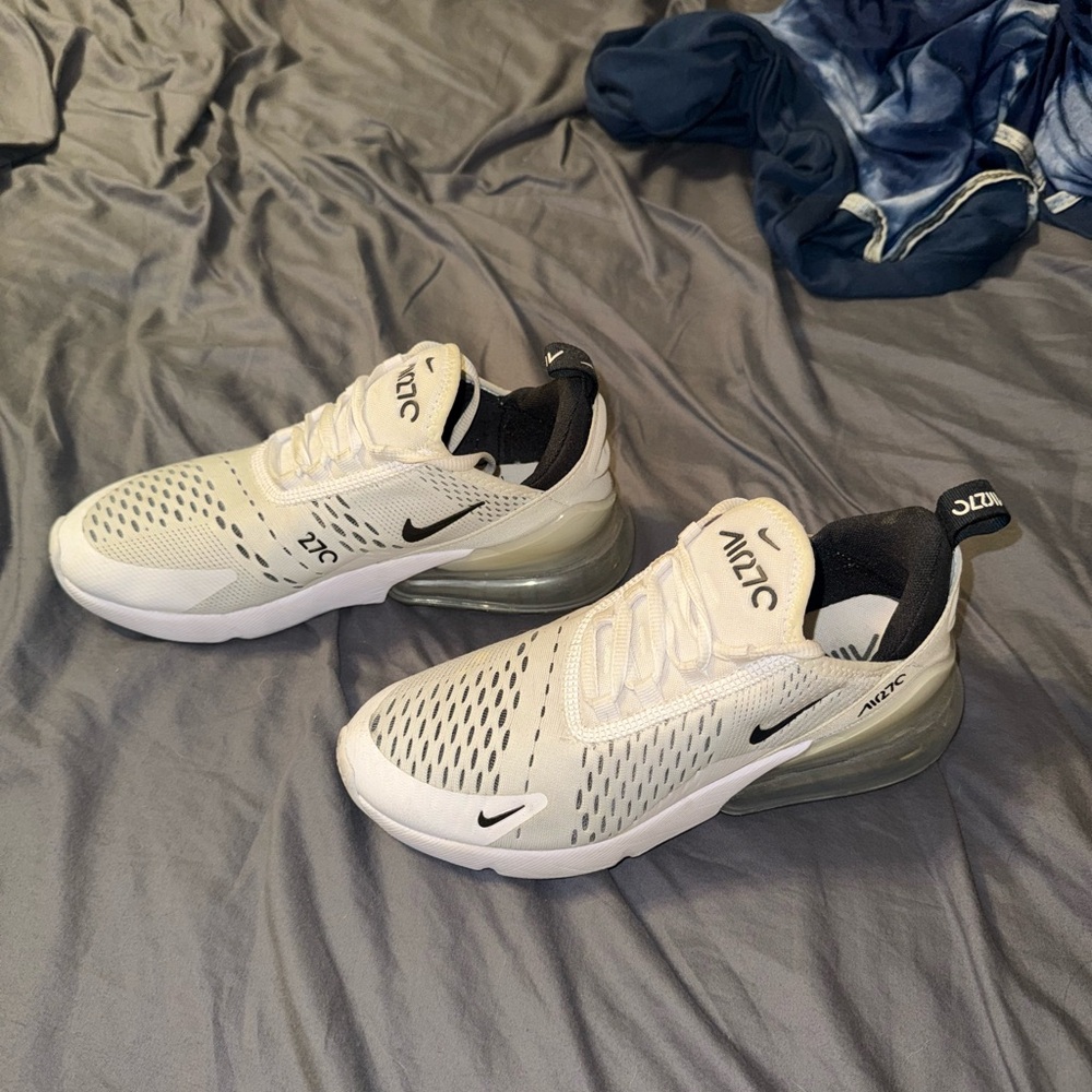 Nike Air Max 270 White and Black Sneakers